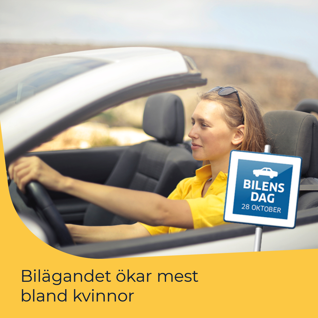 Visste du att bilägandet ökar mest bland kvinnor?