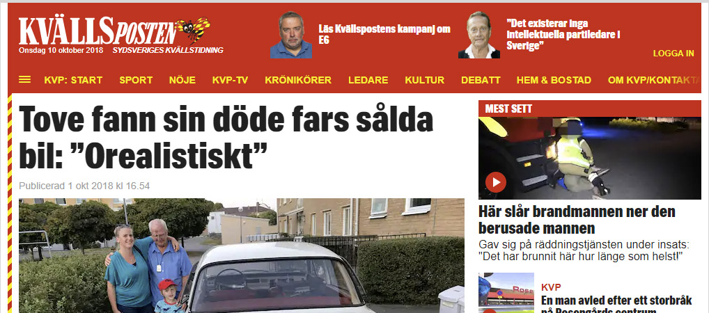 Tänk vad mycket mer än ett transportmedel en bil kan vara