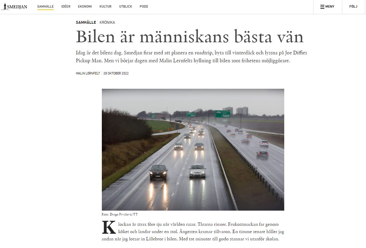 ”Bilen är människans bästa vän”